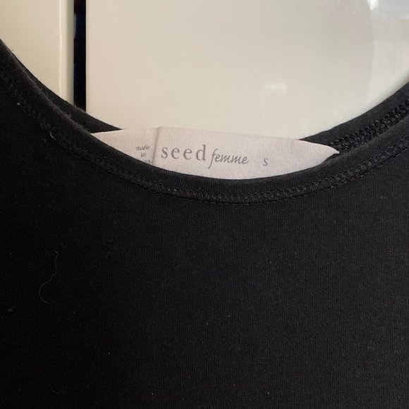 Tight-Fit Black Knit Tank Dress - Picture 5 of 5